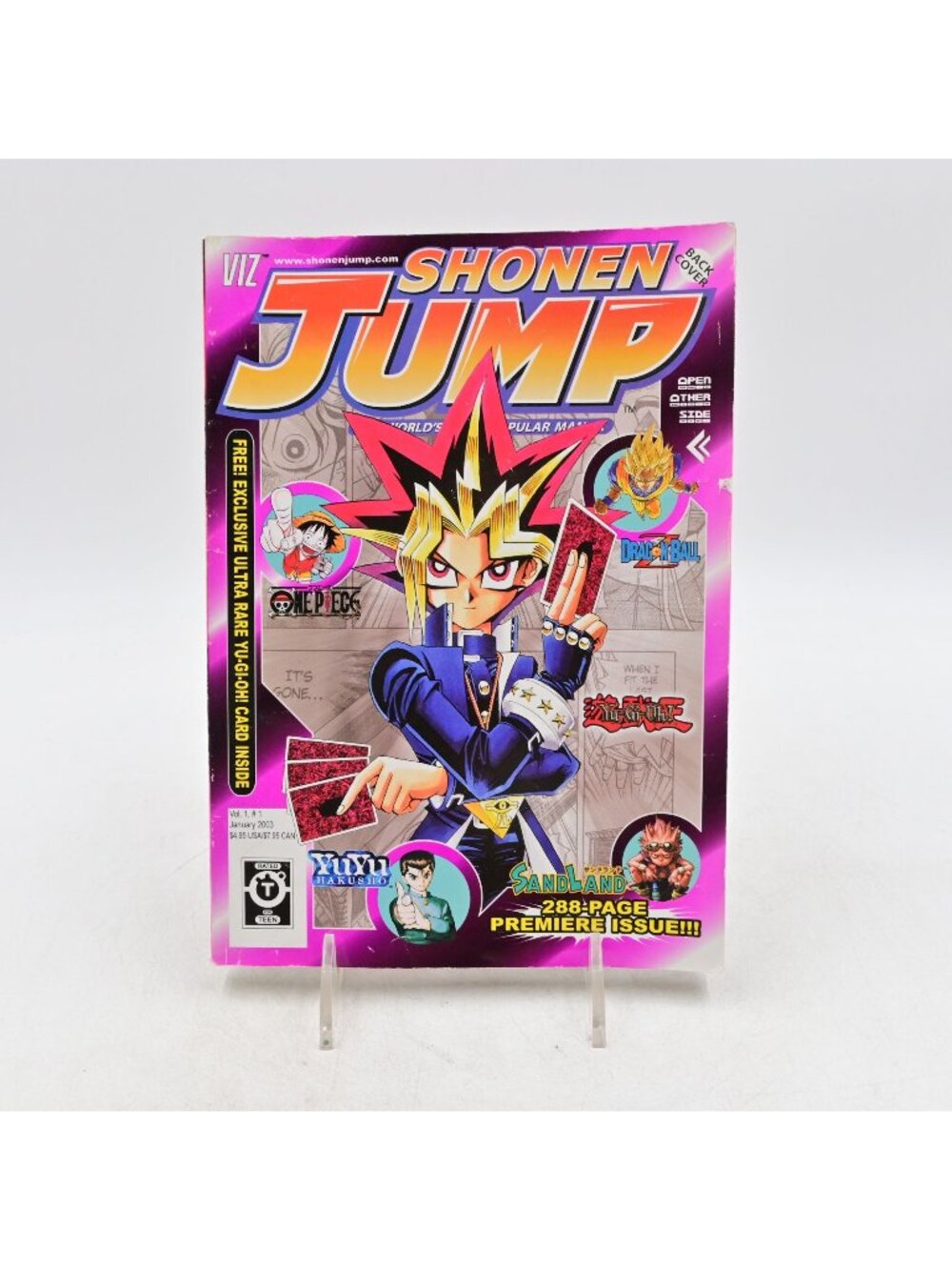Shonen Jump Premiere Issue January 2003 Vol. 1 Dragon Ball Yu-Gi-Oh No Card